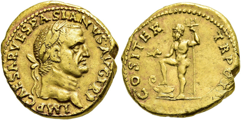 Vespasian, 69 - 79 n. Chr. Vespasian, 69 - 79 n. Chr. Aureus ø 19mm (7.40g). 70 ...