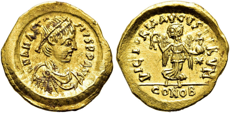 Anastasius I., 491 - 518 n. Chr. Anastasius I., 491 - 518 n. Chr. Tremissis ø 15...