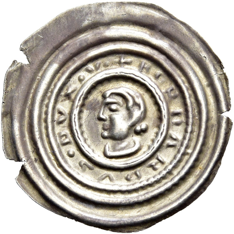 ANHALT. Bernhard, 1170 - 1212. Bernhard, 1170 - 1212. Brakteat (0.78g). o.J., Wi...