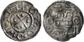 ESSLINGEN. Otto I. - Otto III., 936 - 1002. Otto I. - Otto III., 936 - 1002. Denar (1.62g). o.J., Esslingen. + OTTO. OI. II. C(retrograd)CIE(retrograd...