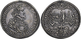 AUGSBURG, Stadt. Reichstaler (28.97g). 1641, Augsburg. Mit dem Titel von Kaiser Ferdinand III., 1637 - 1657. Geharnischtes und drapiertes Brustbild mi...