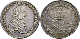 BAMBERG. Bistum. Christoph Franz von Busek, 1795 - 1802. Christoph Franz von Busek, 1795 - 1802. 1/2 Konventionstaler (14.00g). 1800, Nürnberg. Brustb...