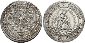 BAYERN. Maximilian I., 1598 - 1651. Maximilian I., 1598 - 1651. Reichstaler (29.21g). 1625, München. Von Kurhut bekrönte und mit Kollane des Ordens vo...
