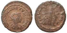 Quietus, usurper, 260-261. Antoninianus (billon, 3.12 g, 21 mm), Samosata. IMP C FVL QVIETVS P F AVG Radiate, draped and cuirassed bust right. Rev. IN...