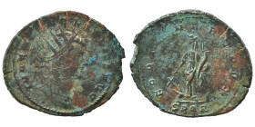 Claudius II Gothicus, 268-270. Antoninianus (silvered bronze, 3.02 g, 24 mm), Cyzicus. IMP CLAVDIVS P F AVG Radiate, draped and cuirassed bust to righ...