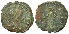 Claudius II Gothicus, 268-270. Antoninianus (silvered bronze, 3.14 g, 21 mm), Cyzicus. IMP CLAVDIVS P F AVG Radiate, draped and cuirassed bust to righ...