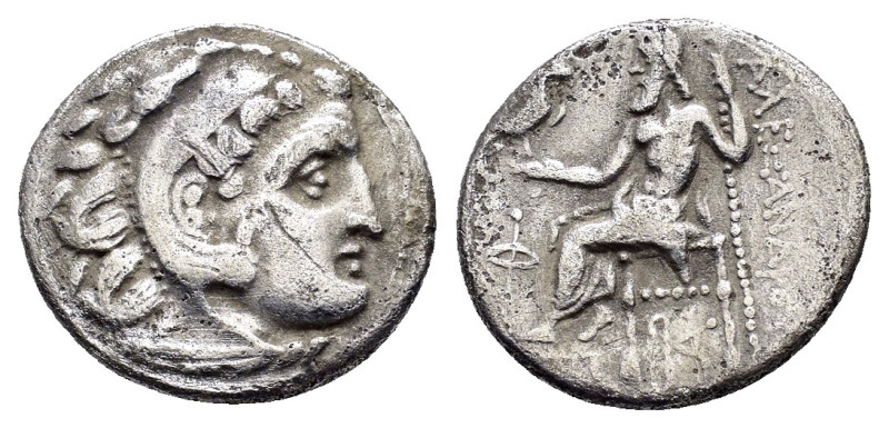 KINGS of MACEDON. Alexander III The Great.(336-323 BC).Kolophon.Drachm. 

Obv : ...