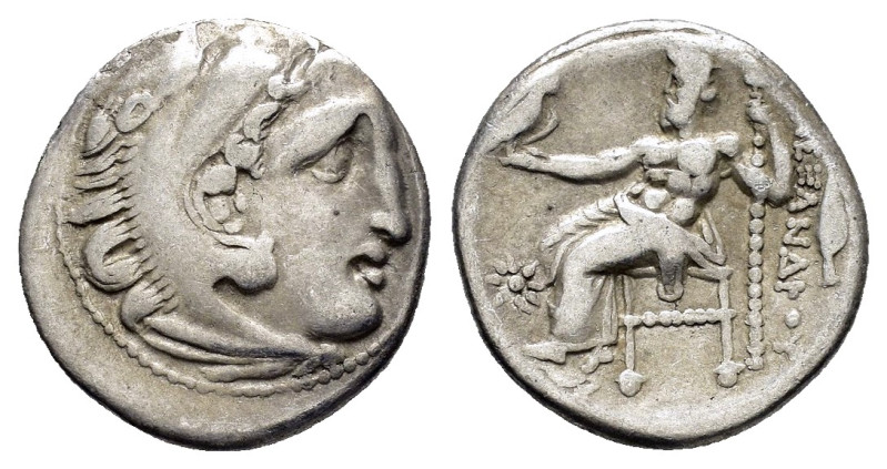 KINGS of MACEDON. Alexander III The Great.(336-323 BC).Kolophon.Drachm. 

Obv : ...