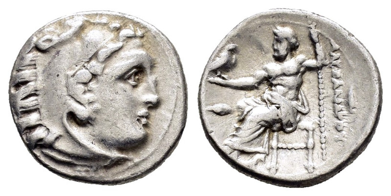 KINGS of MACEDON. Alexander III The Great.(336-323 BC).Kolophon.Drachm. 

Obv : ...