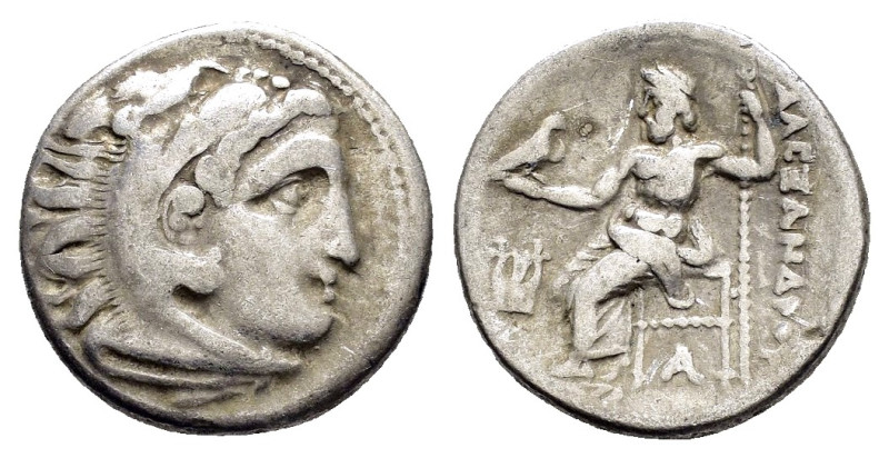 KINGS of MACEDON. Alexander III The Great.(336-323 BC).Kolophon.Drachm.

Obv : H...