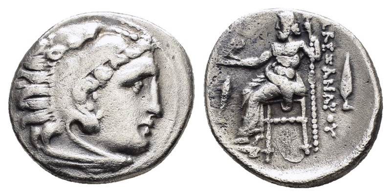 KINGS of MACEDON. Alexander III The Great.(336-323 BC).Kolophon.Drachm. 

Obv : ...