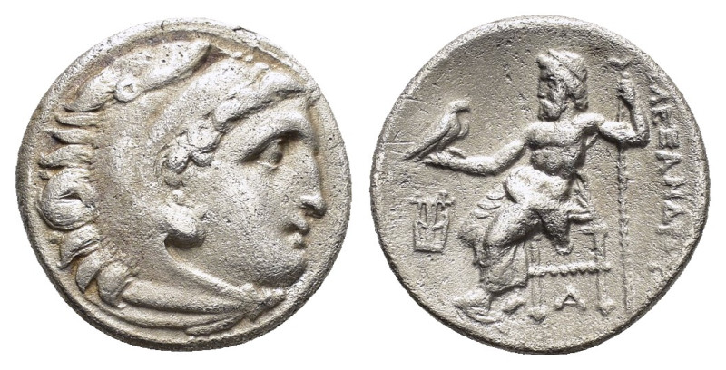 KINGS of MACEDON. Alexander III The Great.(336-323 BC).Kolophon.Drachm. 

Obv : ...