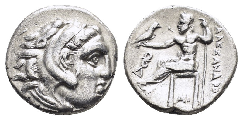 KINGS of MACEDON. Alexander III The Great.(336-323 BC). Drachm. Lampsakos.

Obv ...