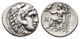 KINGS of MACEDON. Alexander III The Great.(336-323 BC).Magnesia ad Maeandrum.Drachm.

Obv : Head of Herakles to right, wearing lion skin headdress.

R...