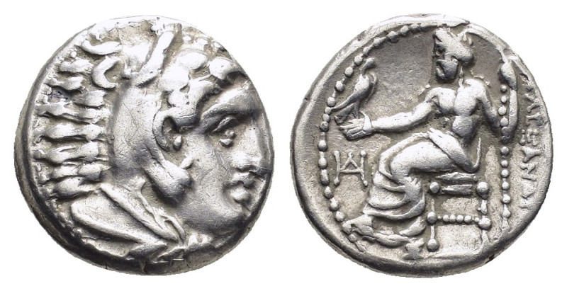 KINGS of MACEDON. Alexander III The Great.(336-323 BC). Drachm. Miletos.

Obv : ...