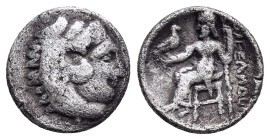KINGS OF MACEDON. Alexander III 'the Great' (336-323 BC). Drachm. 

Condition : Good very fine.

Weight : 3.41 gr
Diameter : 16 mm