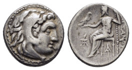KINGS of MACEDON. Alexander III The Great.(336-323 BC).Drachm.

Condition : Good very fine.

Weight : 4.45 gr
Diameter : 16 mm