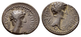 KINGS of THRACE. Rhoemetalkes I with Augustus (Circa 11 BC-AD 12). Ae.

Obv : Diademed head of Rhoemetalkes right.

Rev : Bare head of Augustus right....