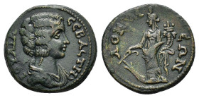 PHRYGIA. Dokimeion. Julia Domna. (Augusta AD 193-217).Ae.

Condition : Good very fine.

Weight : 5.63 gr
Diameter : 22 mm