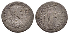 PHRYGIA. Hierapolis. Philip II (Caesar, 244-247). Ae.

Obv : M IOVΛ ΦIΛIΠΠOC KAI.
Bareheaded, draped and cuirassed bust right.

Rev : IЄPAΠOΛЄITΩN.
Ap...