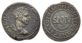 PHRYGIA. Philomelium. Severus Alexander (222-235). Ae. 

Obv : ΑΥ Κ Μ ΑΥ ϹEΥ ΑΛEΞΑΝΔΡΟϹ.
Laureate head right.

Rev : ΦΙΛΟΜΗΛEΩΝ ƐΠΙ ΠΑΥΛΟΥ ΑΔΡΙ.
SPQR ...