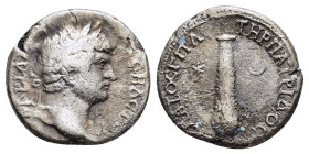 CAPPADOCIA. Caesarea. Hadrian (117-138). Didrachm.

Obv : ΑΔΡΙΑΝΟC CEBACTOC.
Laureate head right.

Rev : ΥΠΑΤΟC Ι ΠΑΤΗΡ ΠΑΤΡΙΔΟC.
Club flanked by star...