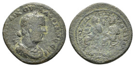CILICIA. Anazarbus. Valerian I with Gallienus (253-260). Ae.

Obv : AVT K Π ΛIK OVAΛЄPIANOC CЄ.
Laureate, draped and cuirassed bust right.

Rev : AVT ...