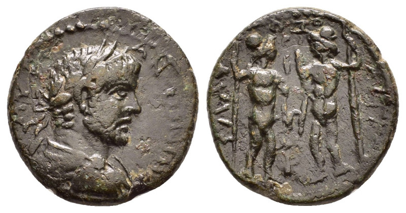 CILICIA. Flaviopolis. Caracalla (197-217). Ae.

Obv : M AΥR ANTΩNEINOC CEB.
Laur...