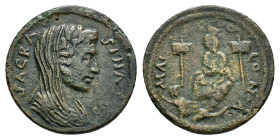 CILICIA. Mallos. Pseudo-autonomous. Time of Trajanus Decius (249-251). Ae.

Obv : SACRA SINATVS.
Veiled and draped bust of the Senate (as a female) ri...