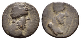 MESOPOTAMIA. Edessa. Septimius Severus (193-211) with Abgar VIII. Ae.

Condition : Good very fine.

Weight : 4.27 gr
Diameter : 18 mm