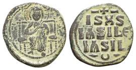 ANONYMOUS FOLLIS.Romanus III.(1028-1034).Constantinople.Ae.

Condition : Good very fine.

Weight : 11.08 gr
Diameter : 27 mm