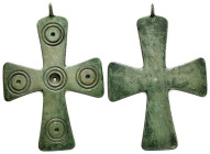 BYZANTINE EMPIRE.Bronze Cross.(8th-10th century).Ae.

Condition : Good very fine.

Weight : 48.20 gr
Diameter : 84 mm