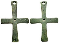BYZANTINE EMPIRE.Bronze Cross.(8th-10th century).Ae.

Condition : Good very fine.

Weight : 91.01 gr
Diameter : 88 mm