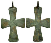 BYZANTINE EMPIRE.Bronze Cross.(8th-10th century).Ae.

Condition : Good very fine.

Weight : 10.87 gr
Diameter : 54 mm