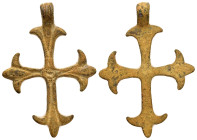 BYZANTINE EMPIRE.Bronze Cross.(8th-10th century).Ae.

Condition : Good very fine.

Weight : 10.27 gr
Diameter : 57 mm