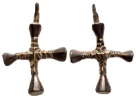 BYZANTINE EMPIRE.Bronze Cross.(8th-10th century).Ae.

Condition : Good very fine.

Weight : 6.10 gr
Diameter : 37 mm