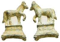 ANCIENT ROMAN BRONZE HORSE FIGURINE.(1st- 3rd century).Ae.

Condition : Good very fine.

Weight : 33.69 gr
Diameter : 51 mm