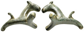 ANCIENT ROMAN BRONZE HORSE FIGURINE.(1st- 3rd century).Ae.

Condition : Good very fine.

Weight : 140.82 gr
Diameter : 82 mm