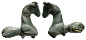 ROMAN MIILITARY PARADE HORSE.(1st-2nd century).Ae.

Condition : Good very fine.

Weight : 46.26 gr
Diameter : 42 mm
