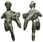 Ancient Rome.Circa 1st-3rd century AD.Bronze Statue of Hermes.

Condition : Good very fine.

Weight : 34.43 gr
Diameter : 59 mm