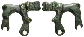 ANCIENT ROMAN BRONZE LION FIGURINE.(1st - 2nd Century).Ae.

Condition : Good very fine.

Weight : 6.63 gr
Diameter : 26 mm