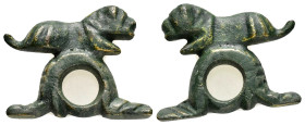 ANCIENT ROMAN BRONZE LION FIGURINE.(1st - 2nd Century).Ae.

Condition : Good very fine.

Weight : 14.09 gr
Diameter : 31 mm