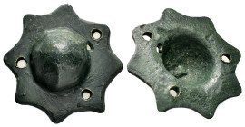 ANCIENT BYZANTINE BRONZE AMULET.(11th-15th).Ae.

Condition : Good very fine.

Weight : 20.76 gr
Diameter : 38 mm