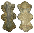 ANCIENT BYZANTINE BRONZE AMULET.(11th-15th).Ae.

Condition : Good very fine.

Weight : 3.89 gr
Diameter : 44 mm