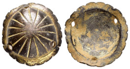 ANCIENT BYZANTINE BRONZE AMULET.(11th-15th).Ae.

Condition : Good very fine.

Weight : 16.74 gr
Diameter : 35 mm