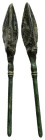 ANCIENT ROMAN BRONZE SPEAR HEAD.(Circa 2th Century).Ae.

Condition : Good very fine.

Weight : 5.72 gr
Diameter : 77 mm