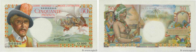 Country : FRENCH EQUATORIAL AFRICA 
Face Value : 50 Francs Belain d'Esnambuc Épr...