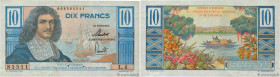 Country : FRENCH EQUATORIAL AFRICA 
Face Value : 10 Francs Colbert 
Date : (1957) 
Period/Province/Bank : Institut d'émission de l'A.E.F. et du Camero...