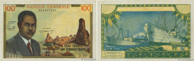 Country : CAMEROON 
Face Value : 100 Francs 
Date : (1962) 
Period/Province/Bank : B.C.E.A.E.C. 
Department : République Fédérale du Cameroun 
Catalog...