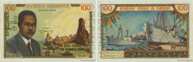 Country : CAMEROON 
Face Value : 100 Francs Spécimen 
Date : (1962) 
Period/Province/Bank : B.C.E.A.E.C. 
Department : République Fédérale du Cameroun...